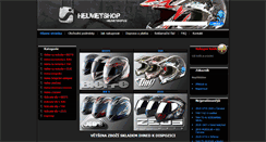 Desktop Screenshot of helmetshop.cz