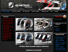 Tablet Screenshot of helmetshop.cz